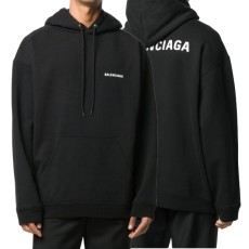 발렌시아가 영문로고 후드티 블랙 【매장 - 리셀가 150만원대】